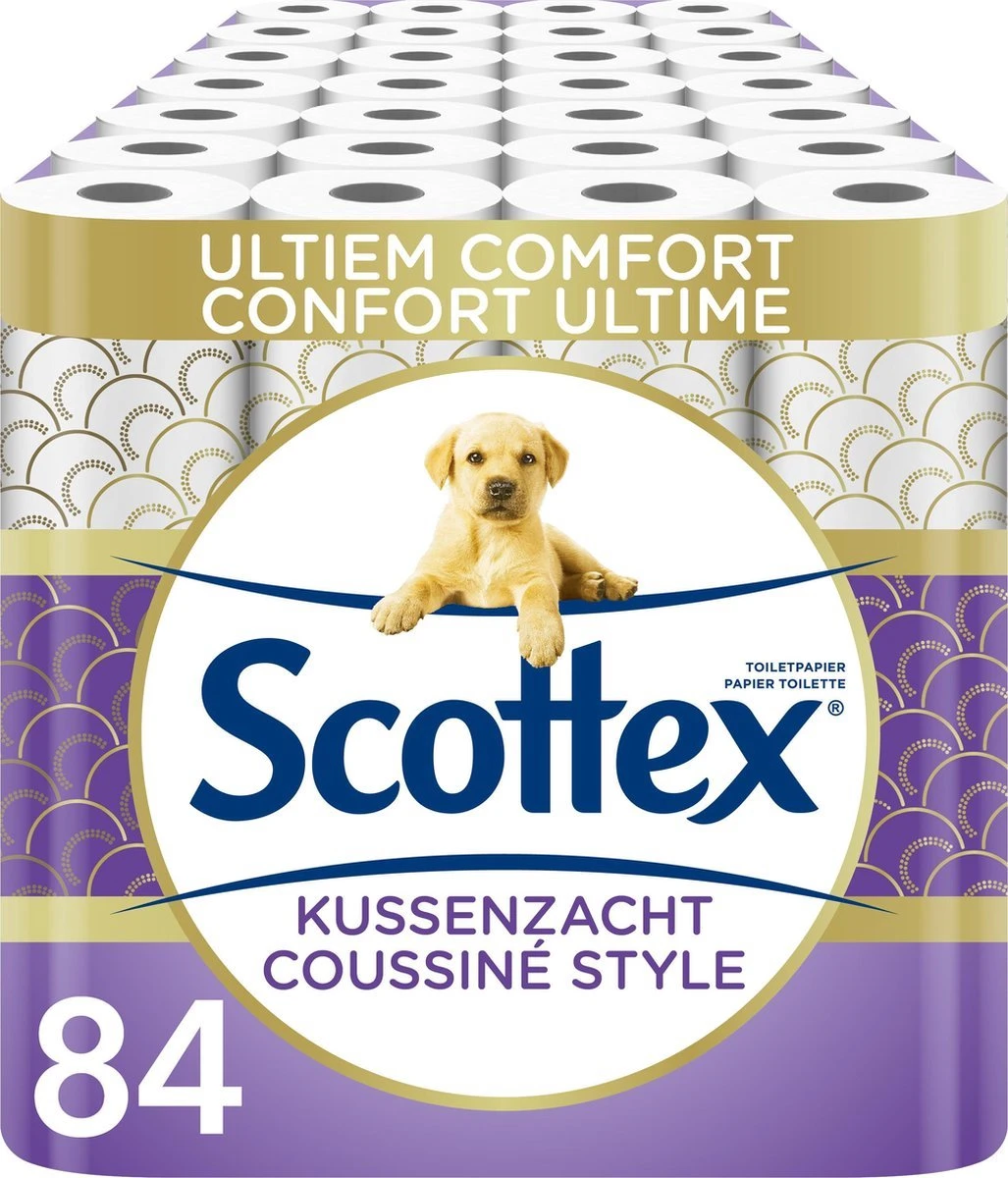 Scottex Toiletpapier - Kussenzacht Design Wc Papier - 84 Rollen