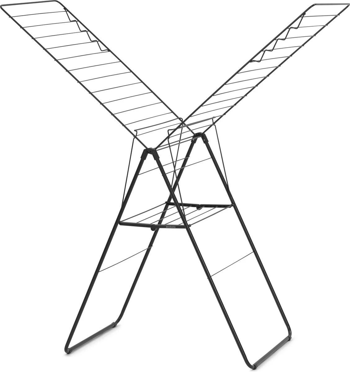 Brabantia HangOn Droogrek Inklapbaar - 25 Meter - Met Wasknijpertasje - Matt Black - Afbeelding 13