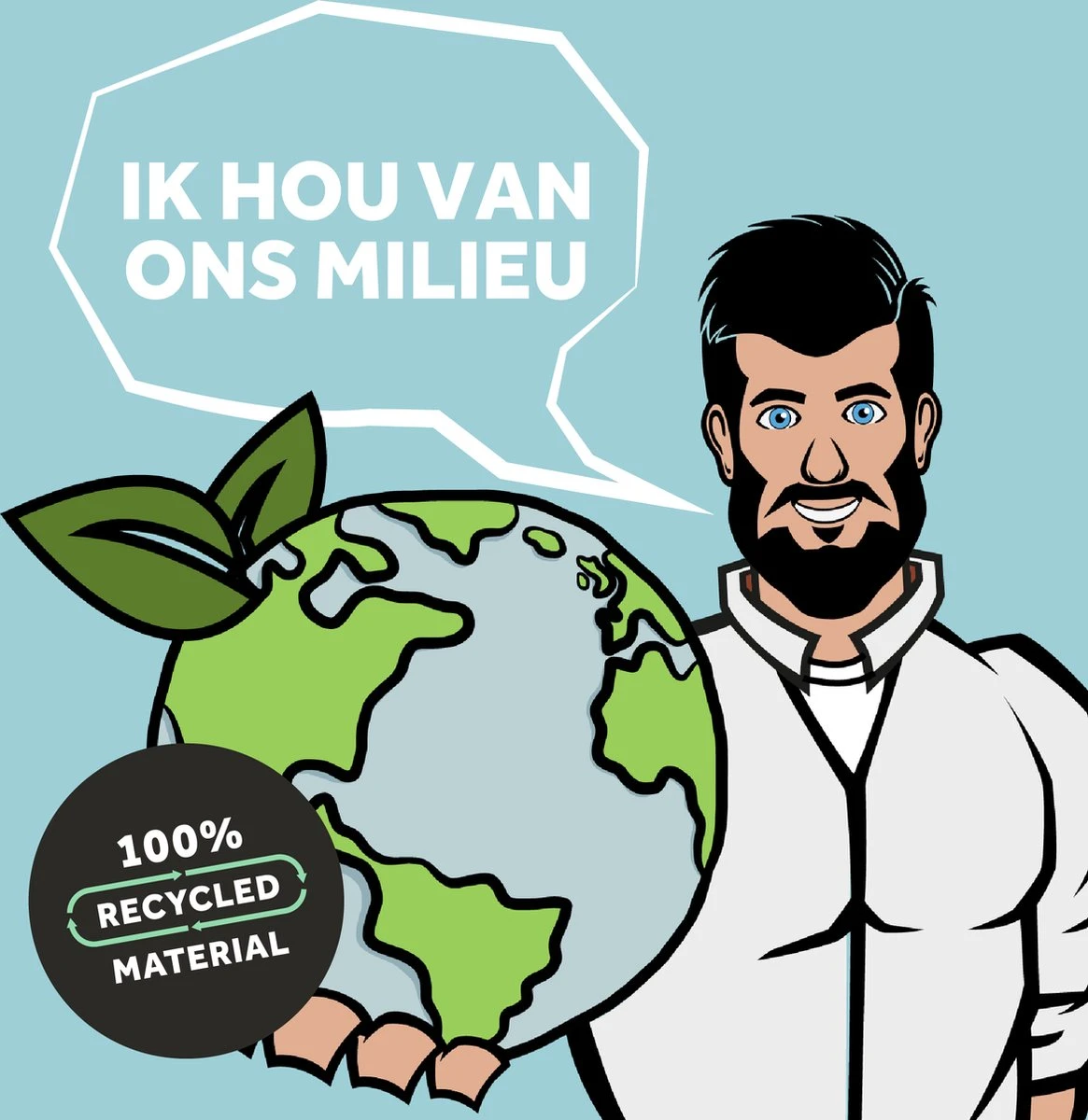 BagFitter Blauw A 12L Tot 15L Vuilniszak Met Trekband Van 100% Gerecycled Plastic - 54,5cm X 45cm - 30 Stuks - 12-15 Liter - Vuilniszakken - Afvalzakken - Prullenbakzakken Geschikt Voor O.a. Homra Stephs, Blinq En Nexo - Afbeelding 6