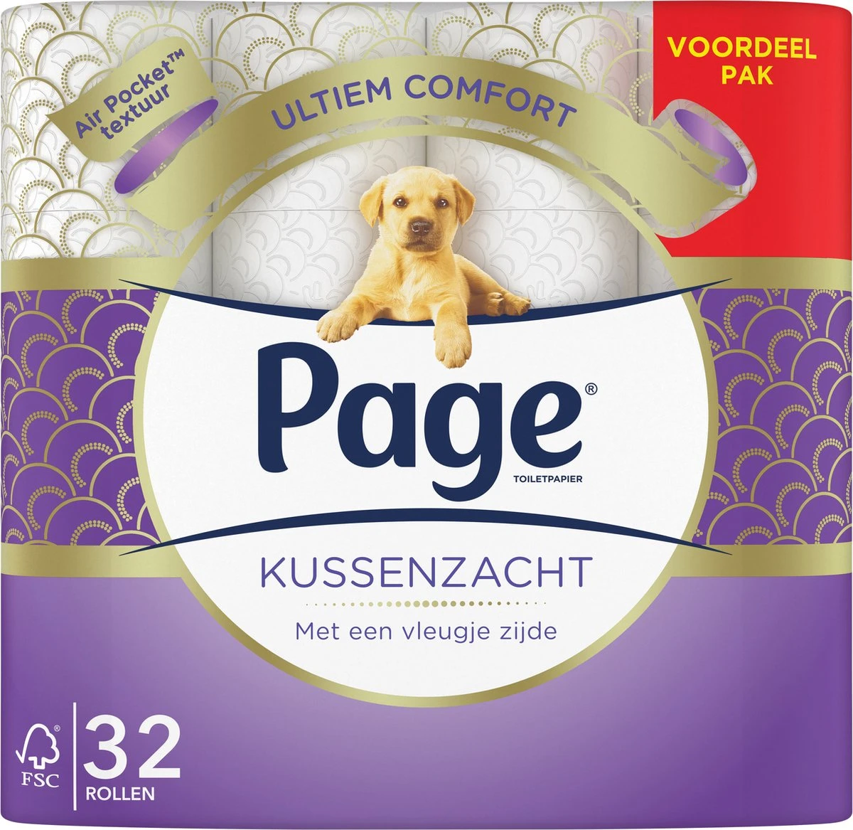 Page Toiletpapier - 32 Rollen - Kussenzacht Wc Papier (3-laags) - Voordeelverpakking - Afbeelding 13