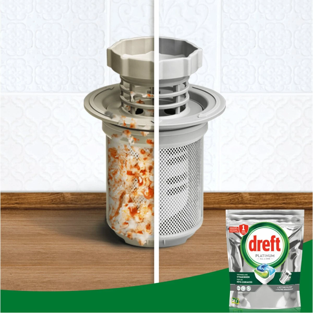 Dreft Platinum All In One Vaatwascapsules Citroen 170 Stuks - Afbeelding 4