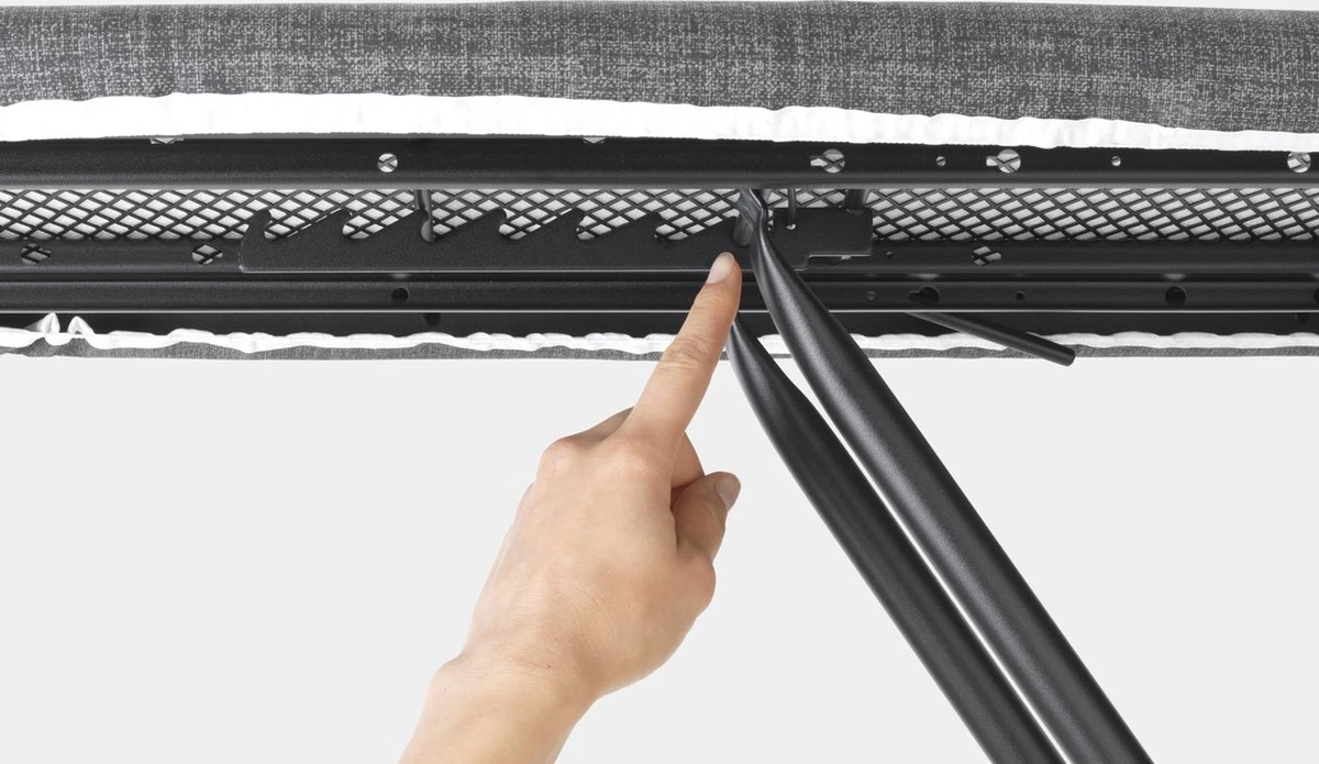 Brabantia Strijkplank B - Met Strijkijzerhouder - 124x38 Cm - Denim Blue - Afbeelding 7