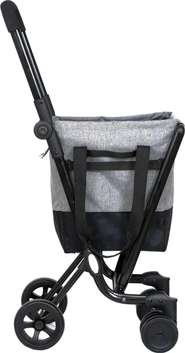 Ceruzo By Playmarket - Easy Go - Boodschappentrolley - Zwart-Groen - Afbeelding 6