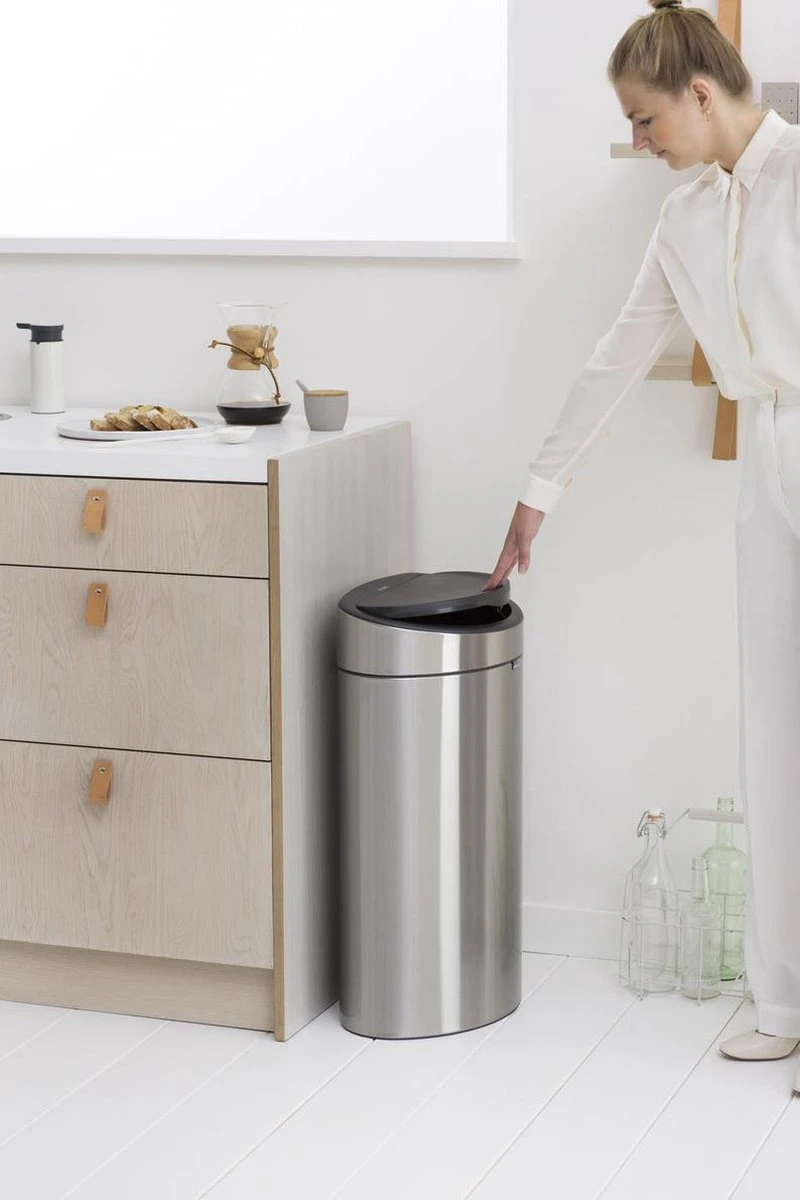 Brabantia Touch Bin Prullenbak - 40 L - Matt Steel Fingerprint Proof - Afbeelding 16