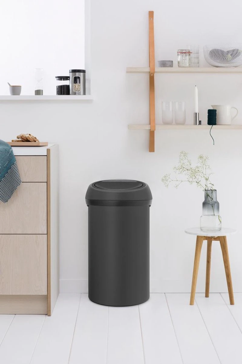 Brabantia Touch Bin Prullenbak - 60 L - Mineral Infinite Grey - Afbeelding 3