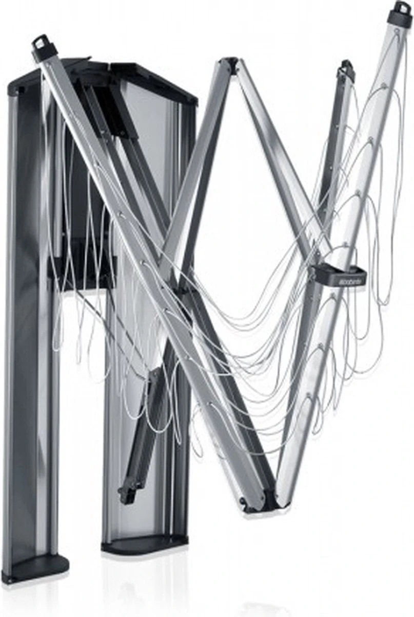 Brabantia WallFix Wanddroger - Met Opberg-/Beschermbox - 24 M - Metallic Grey - Afbeelding 11